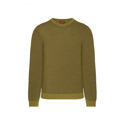 Wool and cotton-blend sweater