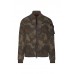 Bomber jacket with camouflage print