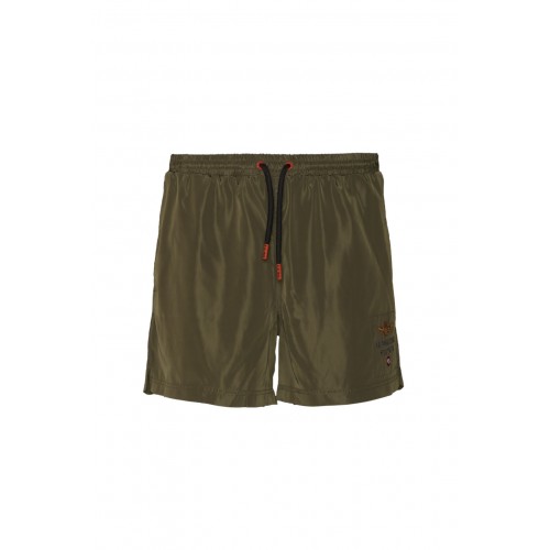 Basic swim trunks with embroidered logo