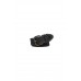 Cotton belt with leather trim