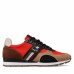 Suede and mesh blend sneakers
