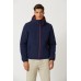 Padded stretch jacket with hood