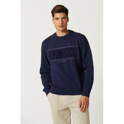 Comfort fit cotton crewneck sweatshirt