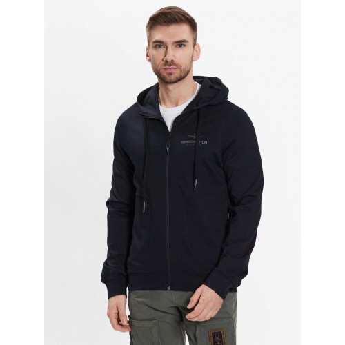 Full-zip  hooded sweatshirt