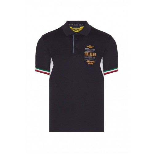 15th Wing polo shirt tricolor details