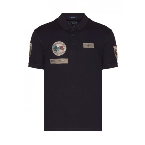 15th Wing multi-patch polo shirt